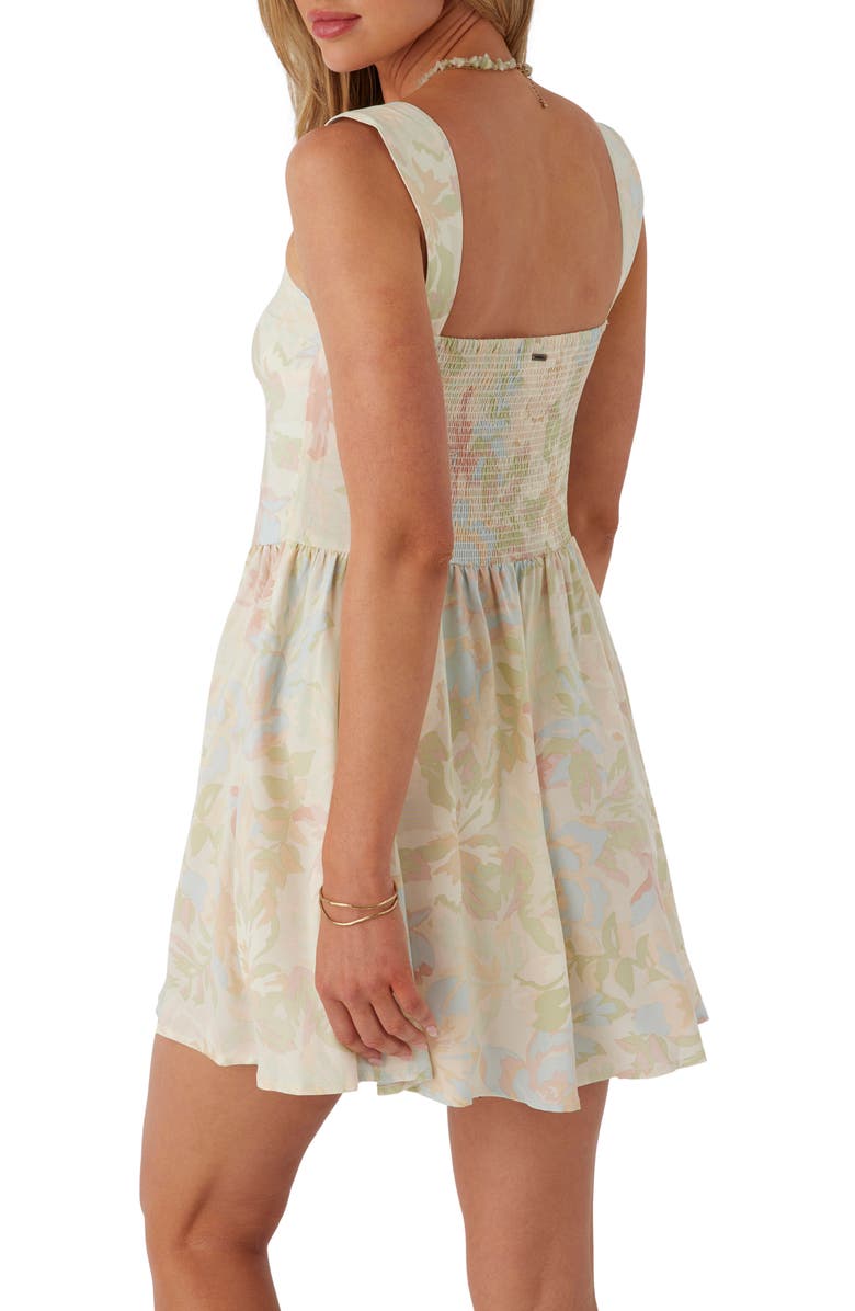 O'Neill Nyx Floral Minidress, Alternate, color, Lint