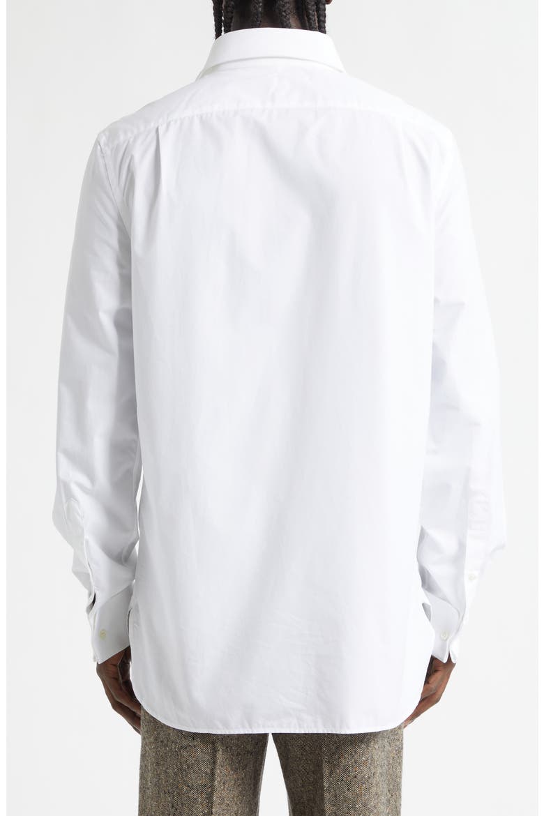 Pleated Front Tuxedo Shirt, Alternate, color, WHITE