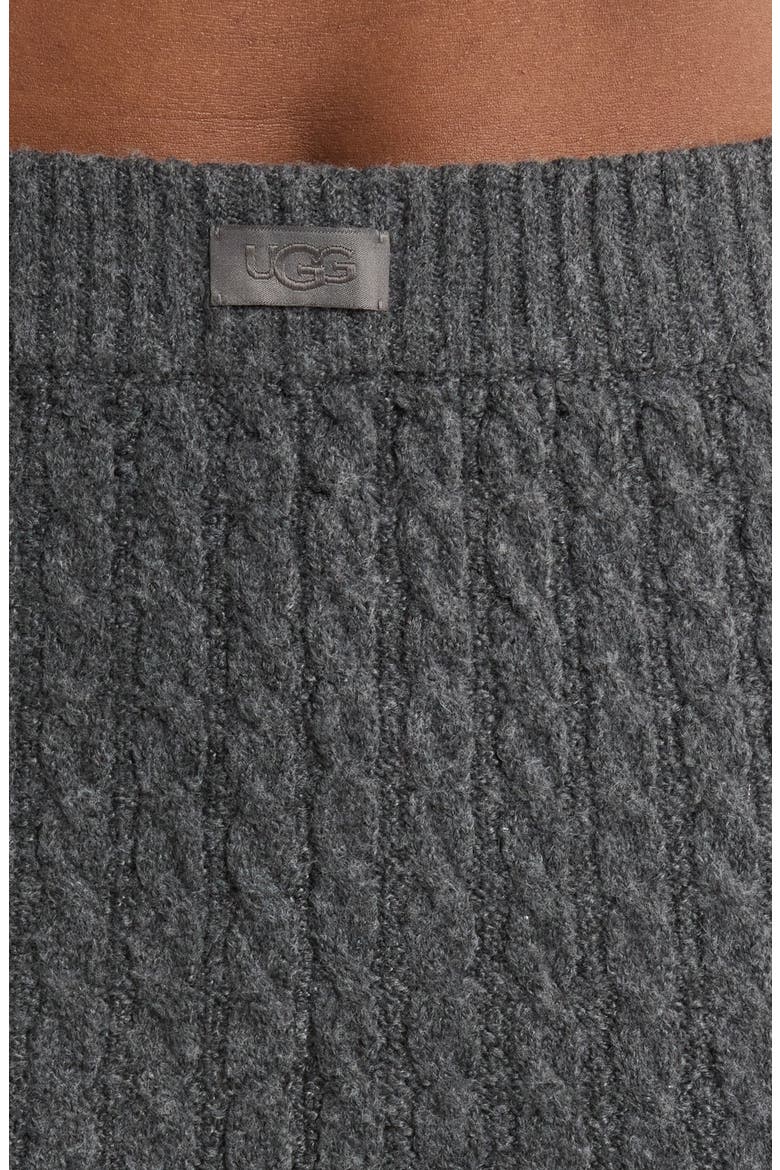 Lorelai Cable Joggers, Alternate, color, CHARCOAL HEATHER