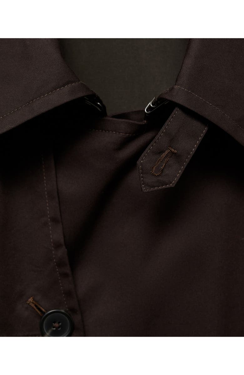 MANGO Belted Water Repellent Trench Coat, Alternate, color,