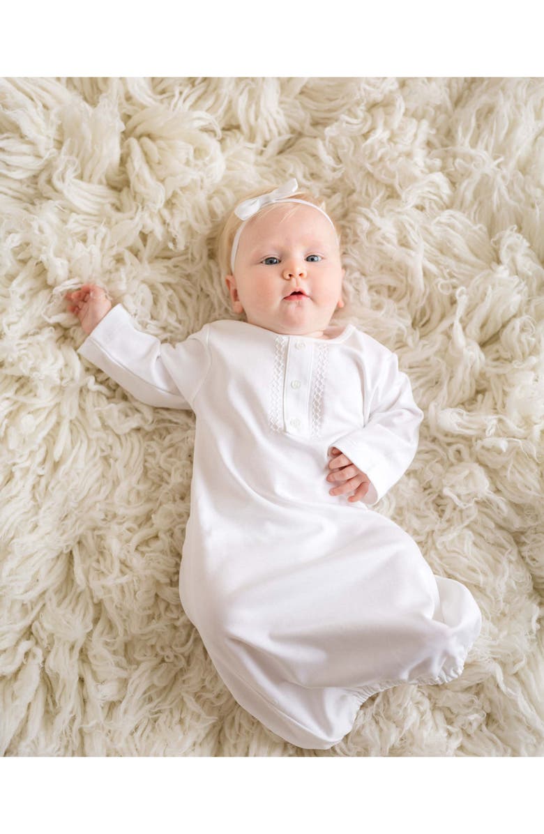 Cuclie Layette Gown, Alternate, color, White
