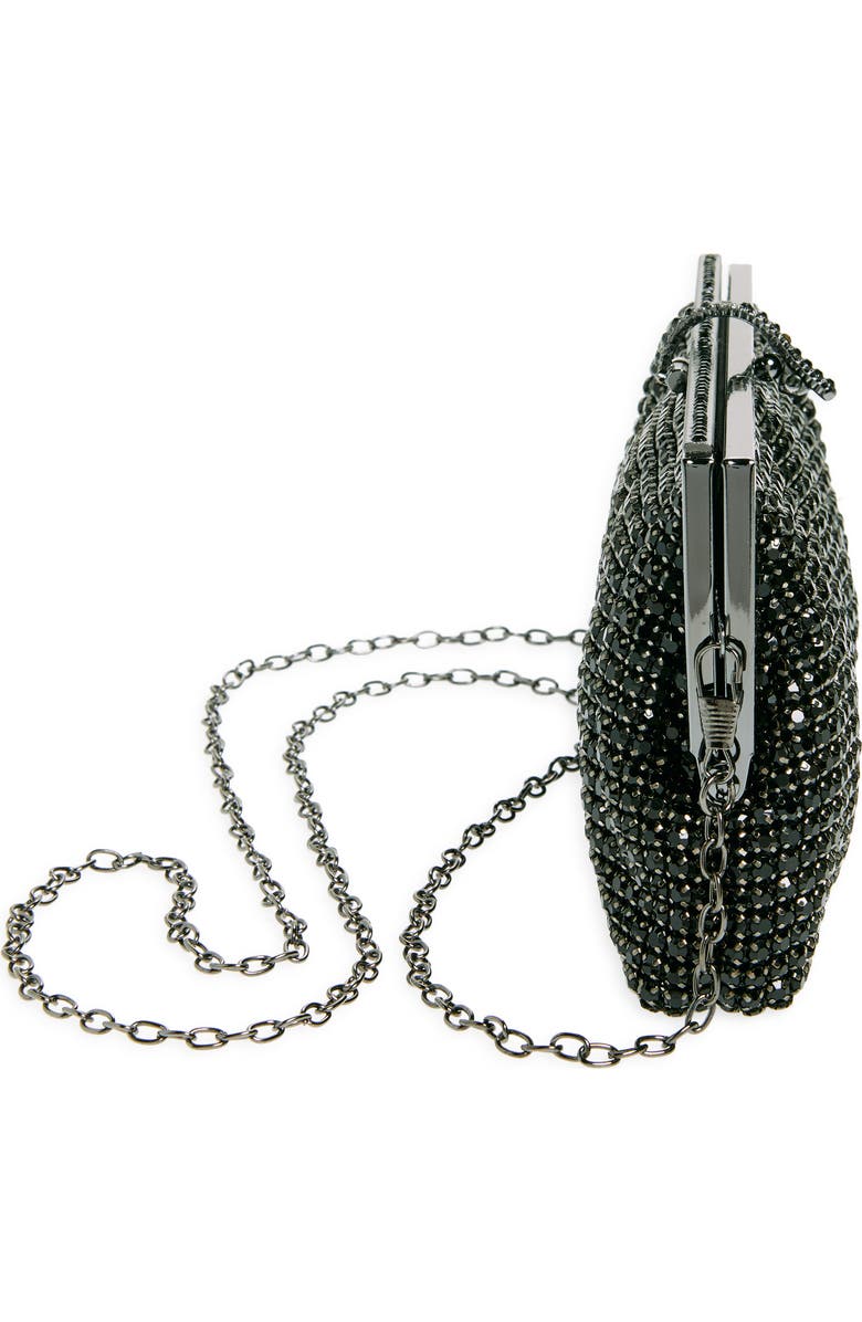 NATASHA Crystal Mesh Clutch, Alternate, color,
