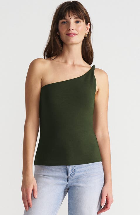 Slender One Shoulder Top