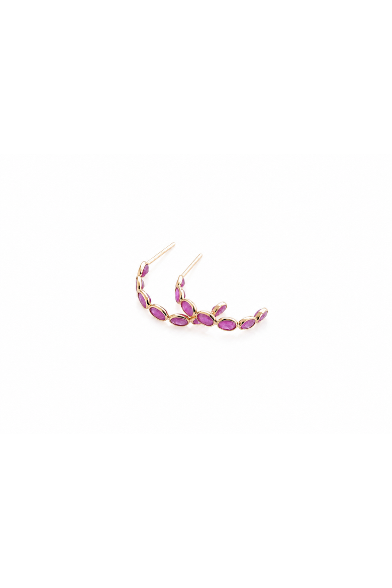 Crimson Elegance Earrings, Main, color, Ruby