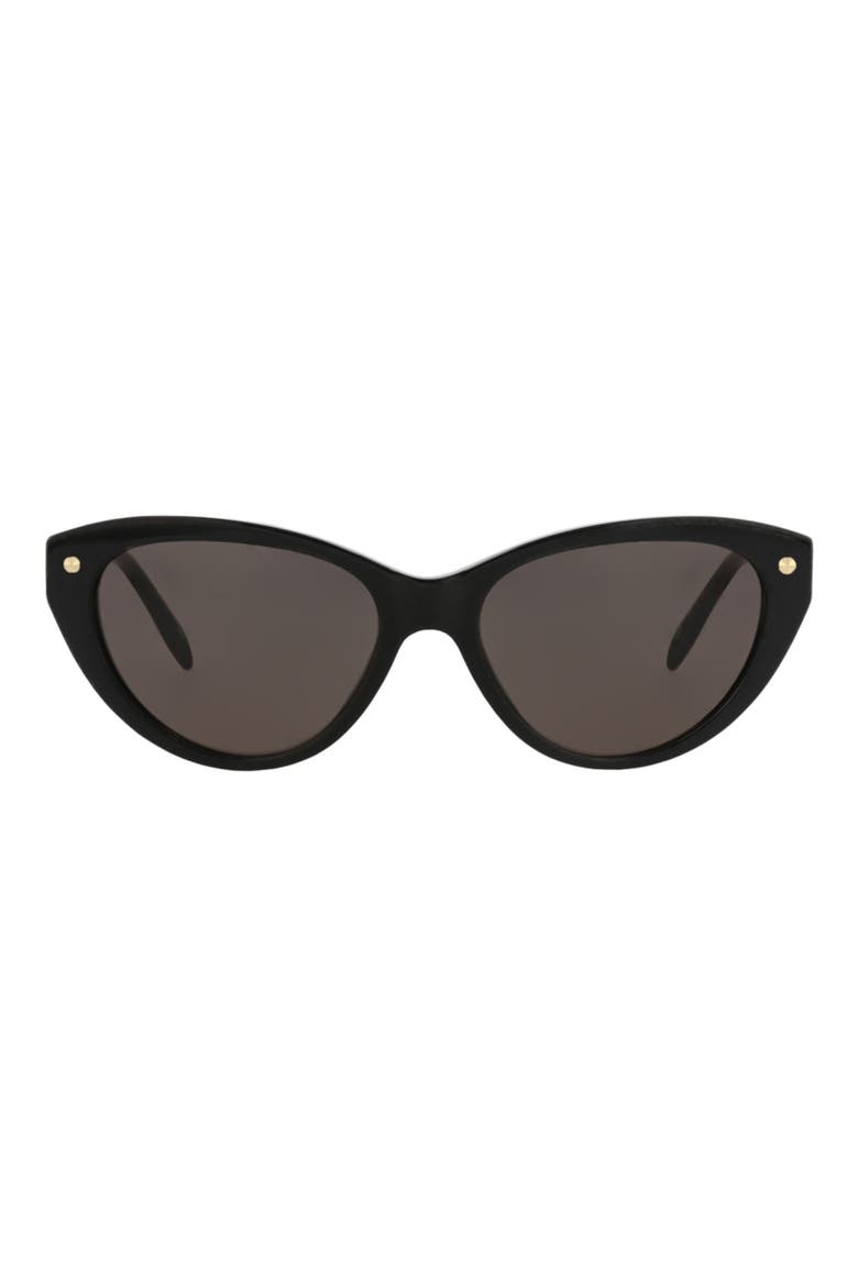 Best 55mm Cat Eye Sunglasses, Main, color, BLACK BLACK GREY