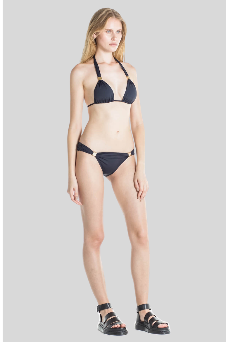 Nina Classic Brief Bikini Bottom, Alternate, color, Black