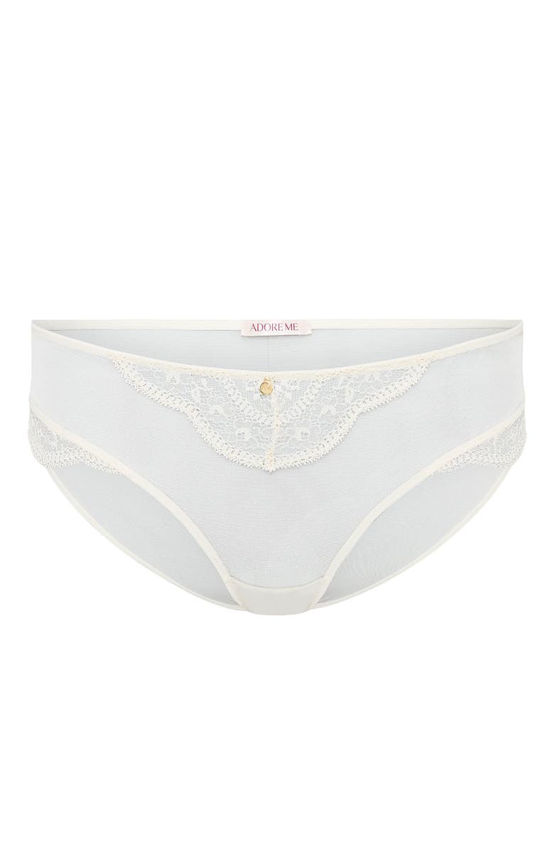 Adore Me Elea Bikini Panties, Alternate, color, White