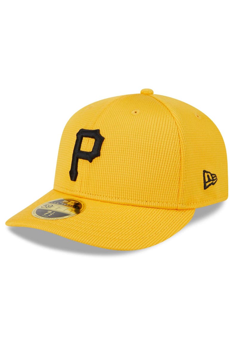New Era Men's New Era  Gold Pittsburgh Pirates 2024 Spring Training Low Profile 59FIFTY Fitted Hat, Alternate, color, 