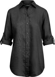 Lauren Ralph Lauren Relaxed Fit Linen Button-Up Shirt