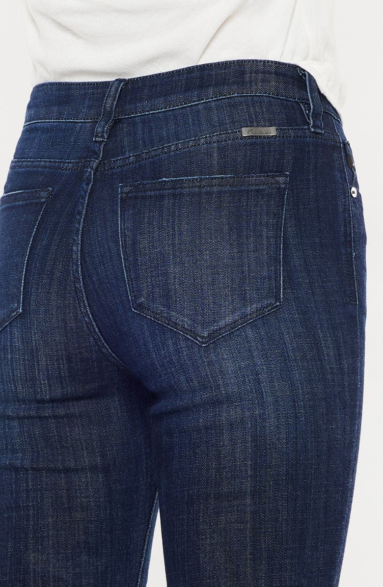 KanCan Celestine Mid Rise Flare Jeans, Alternate, color, Super Dark Wash