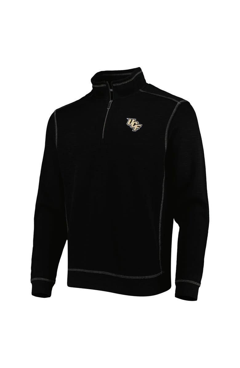 Tommy Bahama Men's Tommy Bahama Black UCF Knights Sport Tobago Bay Tri-Blend Mock Neck Half-Zip Jacket, Alternate, color, 