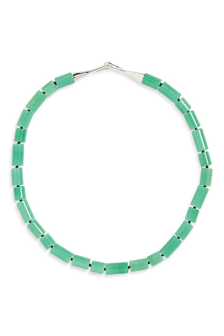 Sadie Beaded Necklace, Main, color, GREEN AVERTURINE