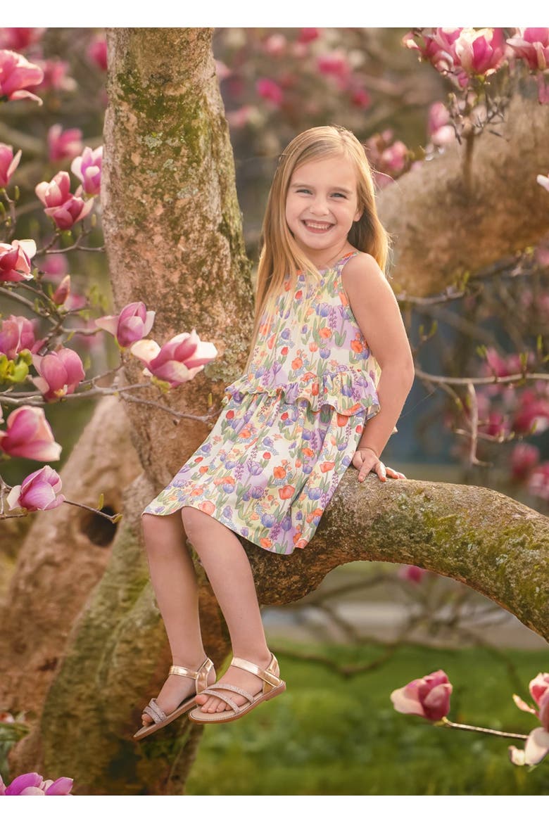 Tulip Twirl Sleeveless Dress, Alternate, color, Purple