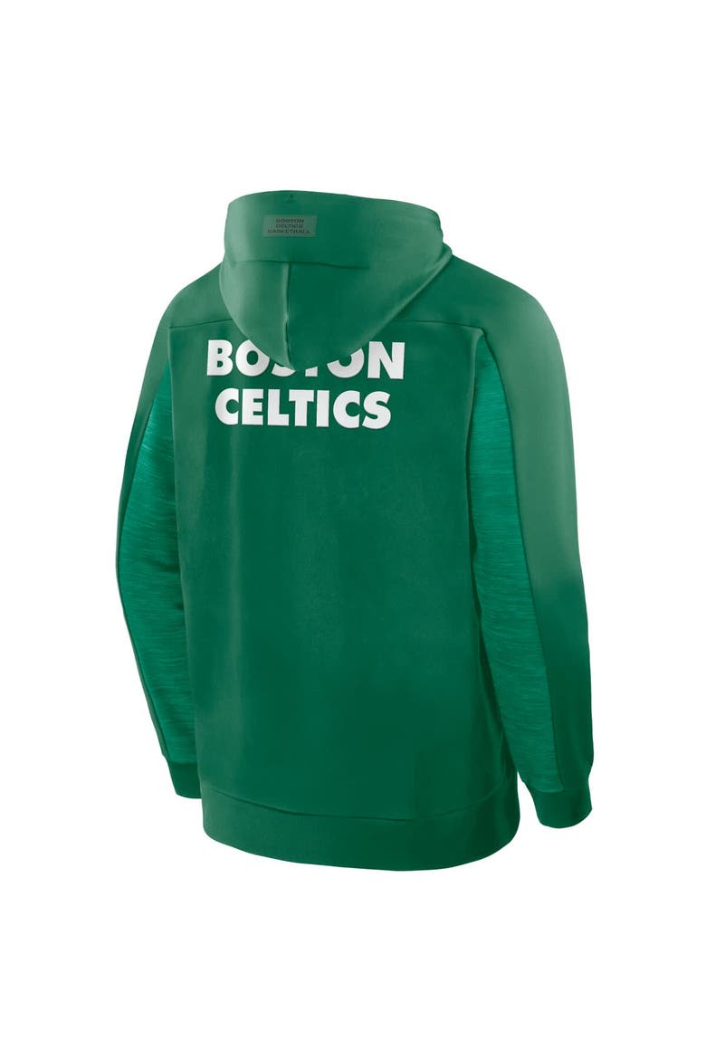 Men's Fanatics Kelly Green Boston Celtics Back Door Cut Play Defender Full-Zip Hoodie, Alternate, color, Kelly Green