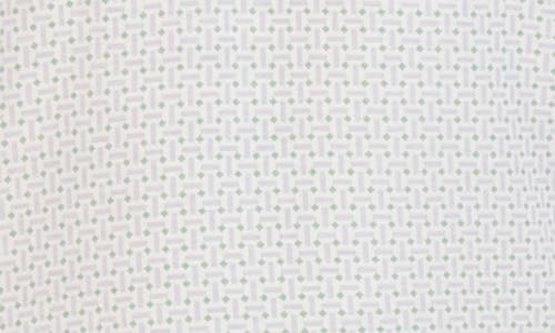 Ben Sherman Split Spot Tech Jersey Golf Polo In White