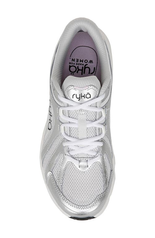 Ryka Rykä Skylift Walking Sneaker In Grey/silver