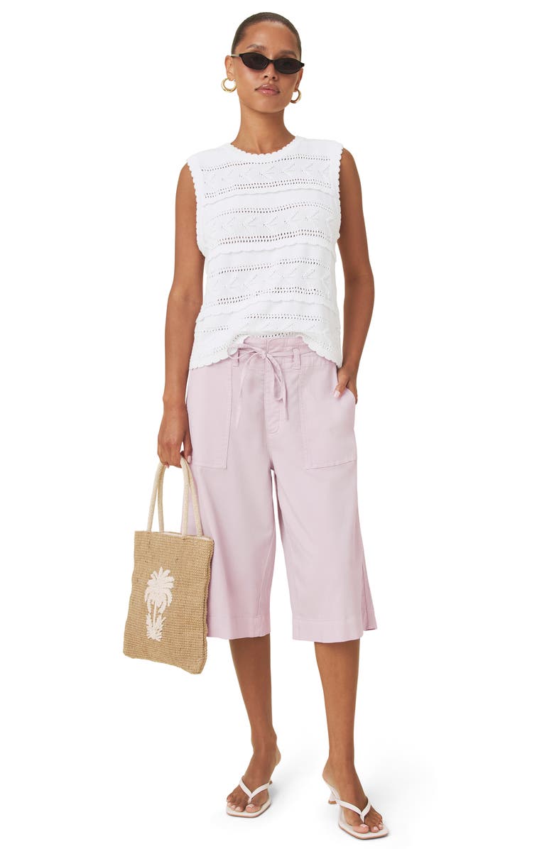 Splendid Giovanna Open Stitch Cotton Sweater Tank, Alternate, color,
