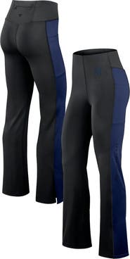 Fanatics Signature Women's Fanatics Signature Black New York Yankees Studio Fitted Flared Leggings