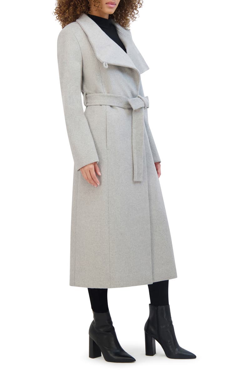Kenneth Cole New York Fencer Collar Trench Coat, Alternate, color, Light Grey