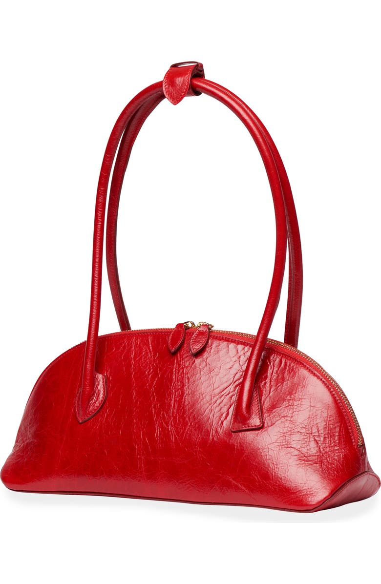LIFFNER Dome East/West Leather Shoulder Bag, Alternate, color, Red