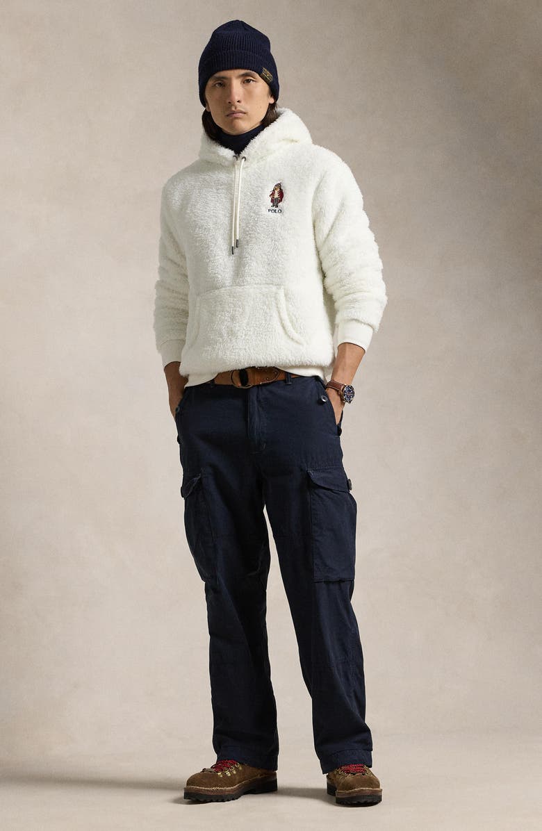 Polo Ralph Lauren Polo Bear High Pile Fleece Hoodie, Alternate, color,