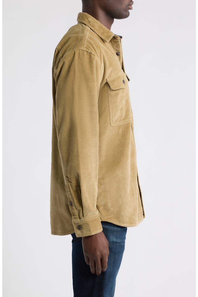 Belmont Cotton Corduroy Overshirt, Alternate, color, KHAKI/ LOST TRAIL