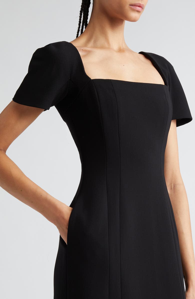 A.L.C. Elvie Short Sleeve Sheath Dress, Alternate, color, Black