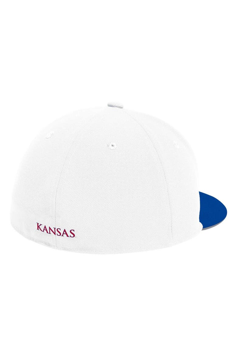 Men's adidas White Kansas Jayhawks On-Field Baseball Fitted Hat, Alternate, color, White