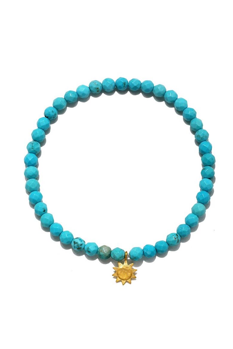 Ignite Vibrancy Turquoise Sun Bracelet, Main, color, Blue