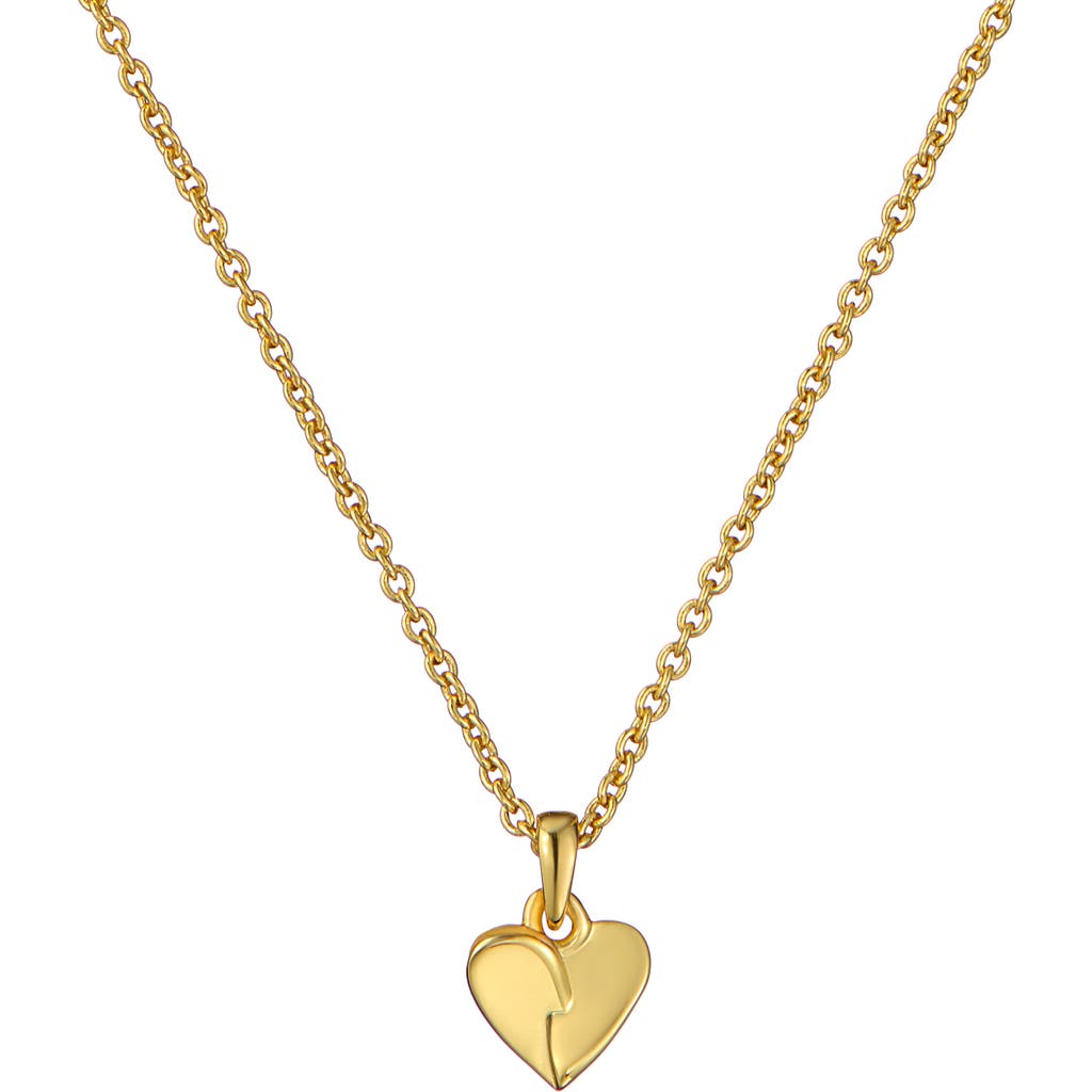 Ted Baker Alicia Abstract Heart Pendant Necklace In Gold