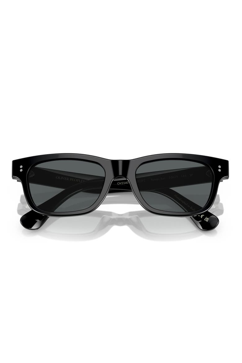 Rosson Sun 53mm Gradient Polarized Square Sunglasses, Alternate, color, BLACK POLARIZED