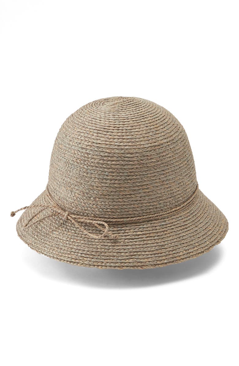 Helen Kaminski Valence 9 Straw Cloche, Alternate, color, Eclipse Melange