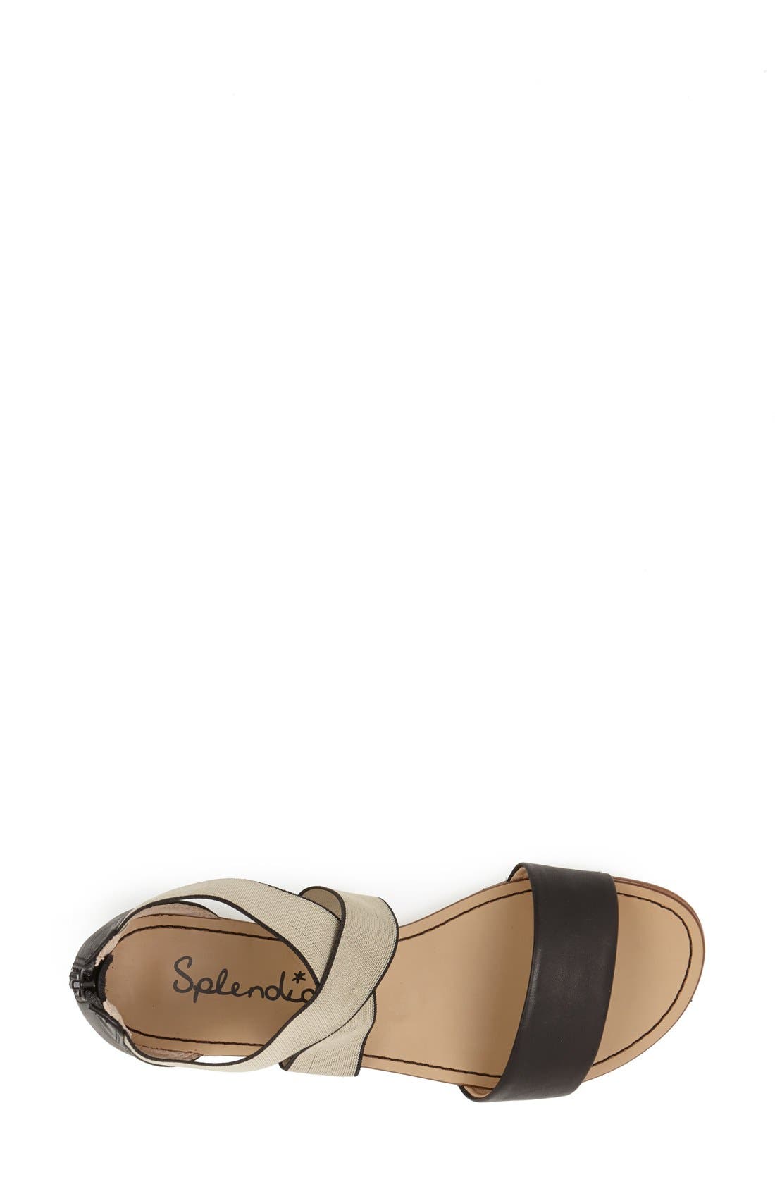 'Congo' Leather Sandal, Alternate, color, BLACK LEATHER