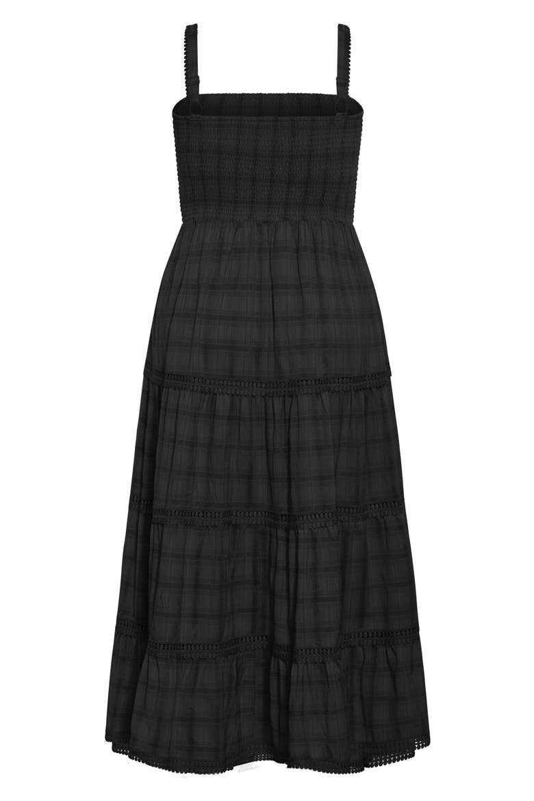 Dakota Tiered Maxi Sundress, Alternate, color, BLACK