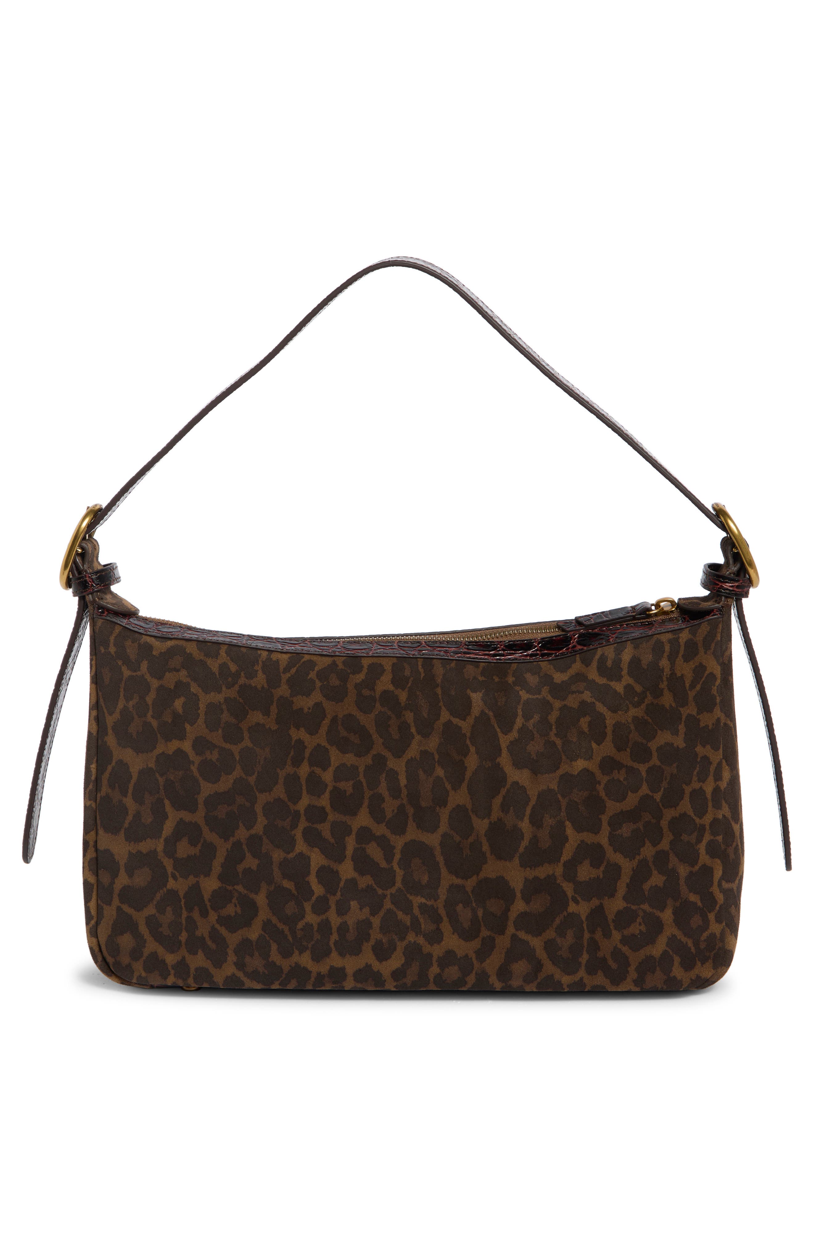 Angel Soft Leather Shoulder Bag, Alternate, color, BROWN