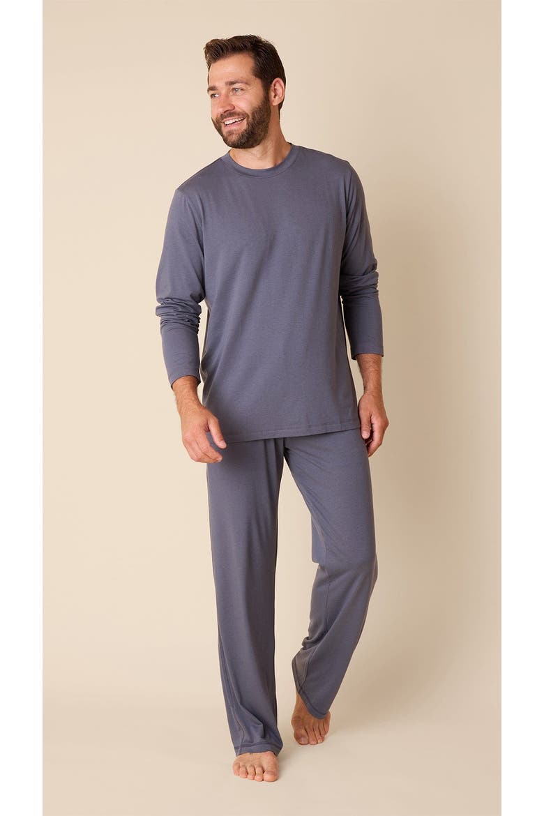 Men's Pima Knit Pullover Set, Main, color, Classic Steel