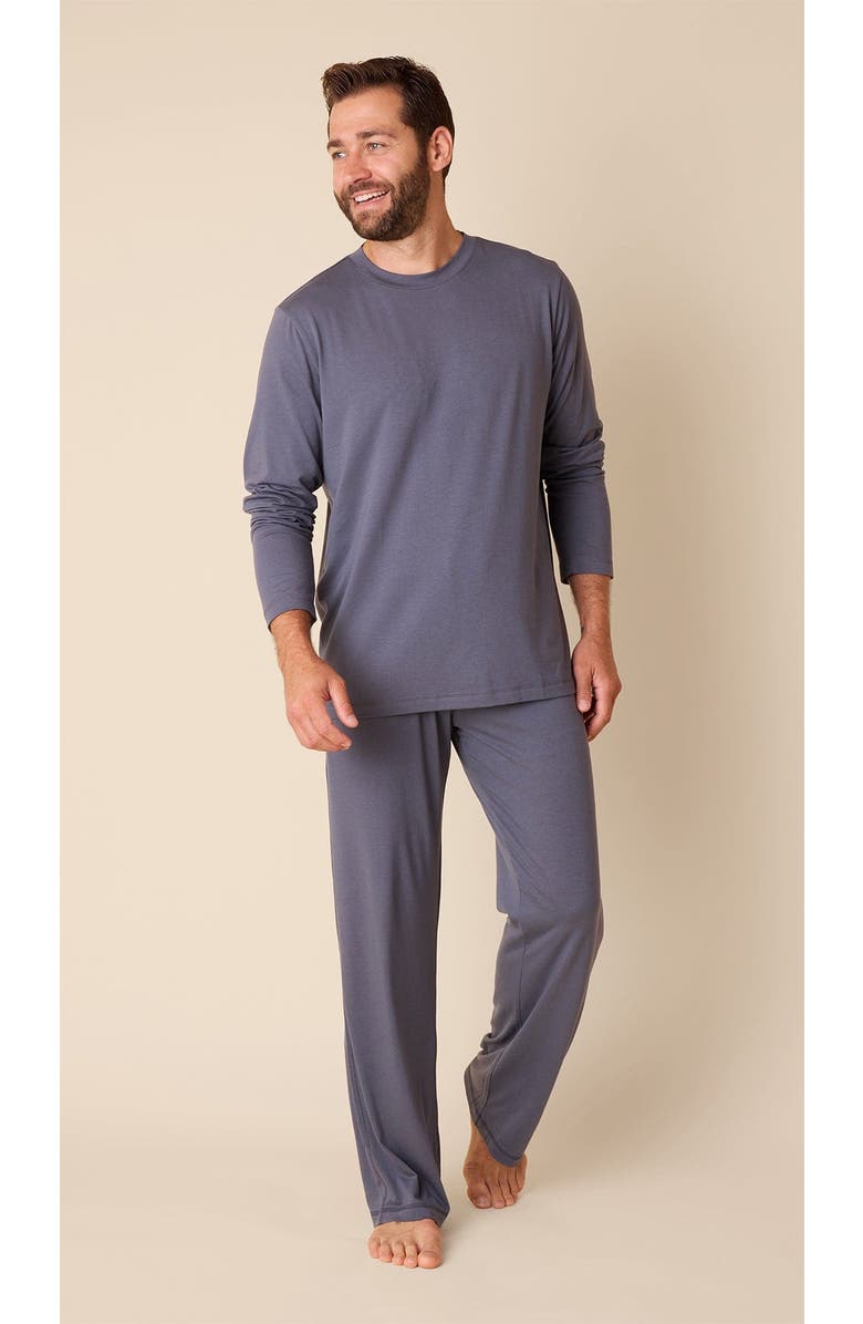 The Cat's Pajamas Men's Pima Knit Pullover Set, Main, color, Heavenly Blue