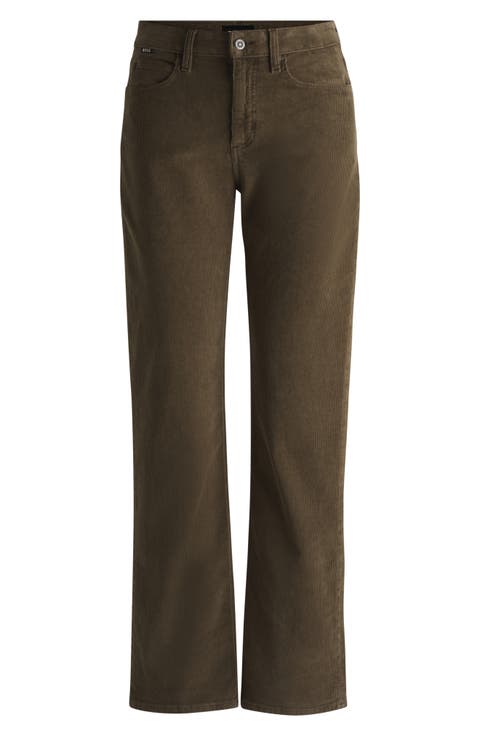 Parkway Corduroy Straight Leg Pants