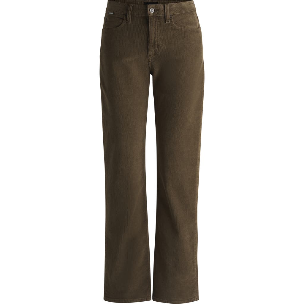 Hugo Boss Boss Parkway Corduroy Straight Leg Pants