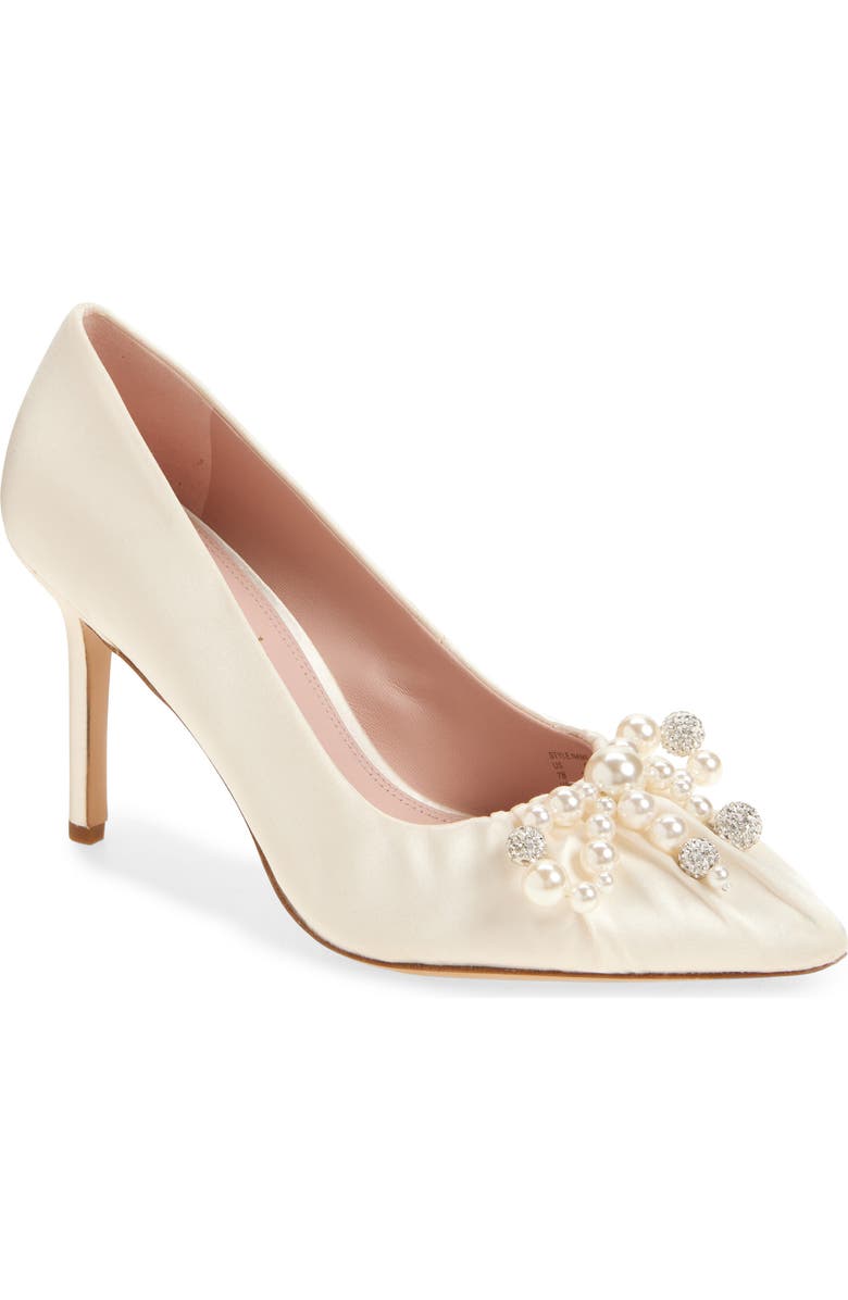 Kate Spade New York elodie faux pearl pump, Main, color, Ivory