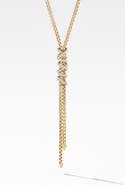 David Yurman Helena Y-Necklace in 18K Yellow Gold with Diamonds