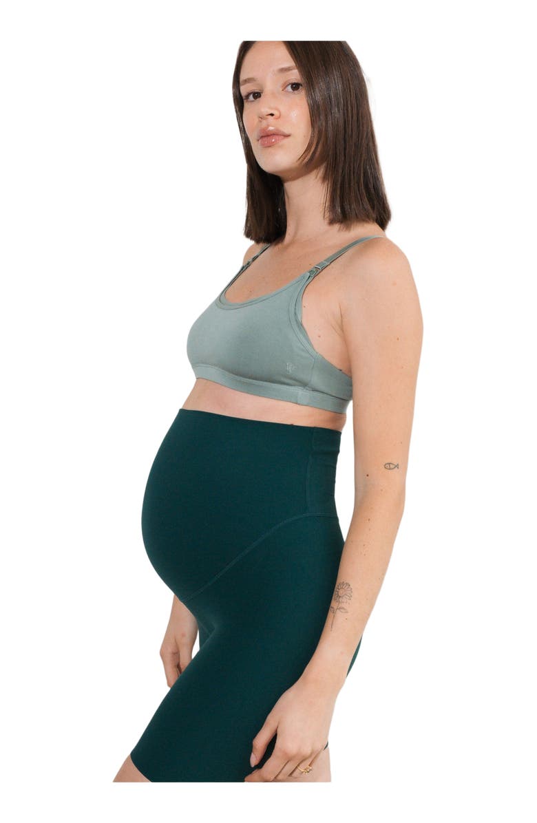 Vitality Vital Maternity Scoop Bralette, Main, color, Thyme