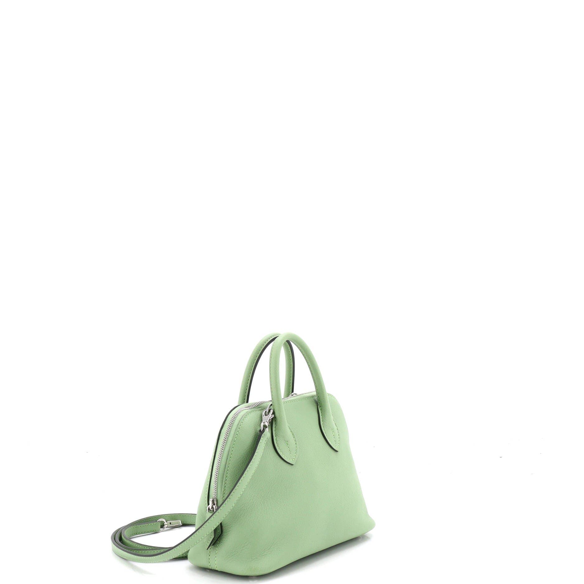 Pre-Owned Hermes Bolide 1923 Bag Evercolor Mini, Alternate, color, Vert Criquet