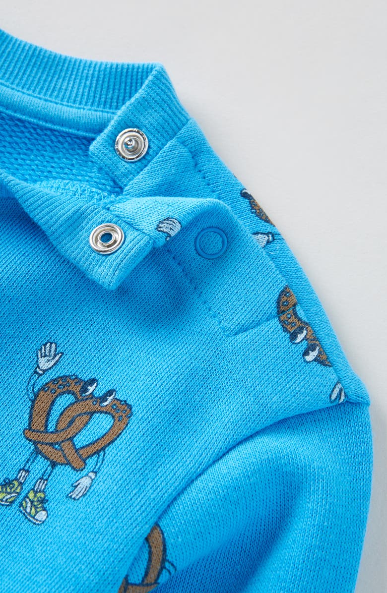 Tucker + Tate Print Fleece Sweatshirt & Joggers Set, Alternate, color, Blue Dresden Pretzel Pals