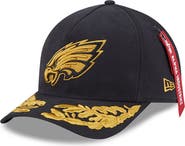 New Era x Alpha Industries Men's New Era x Alpha Industries Black Philadelphia Eagles A-Frame 9FORTY Adjustable Hat