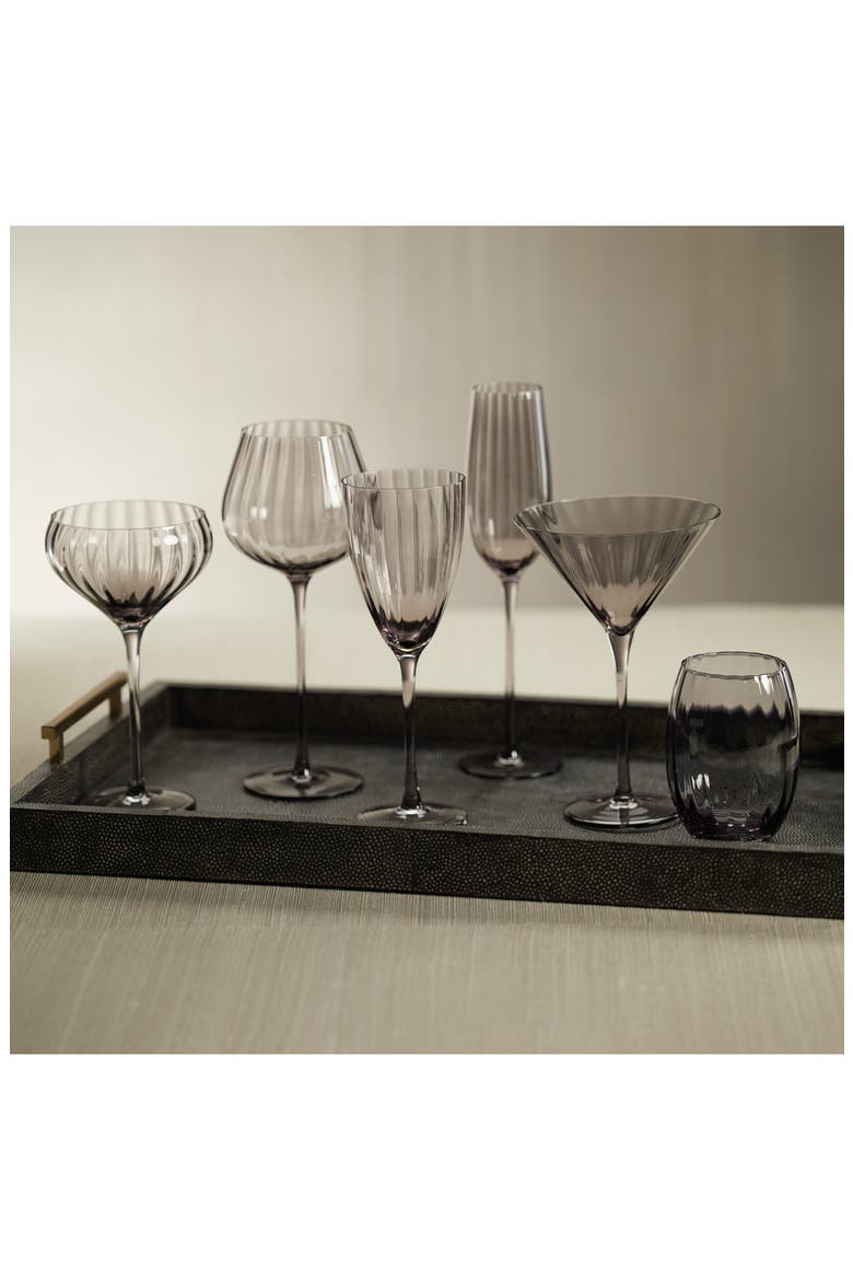 Malden Optic Set of 4 Stemless Glasses, Alternate, color, GRAY