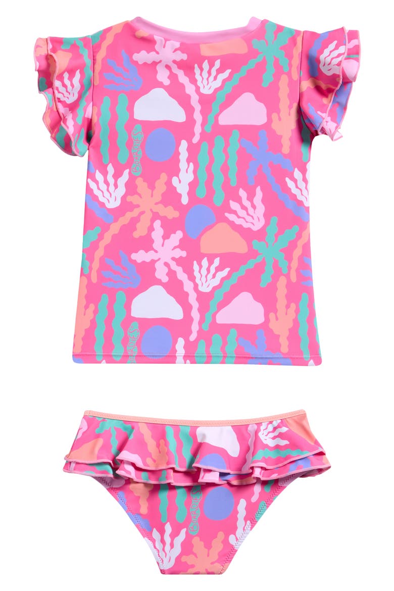 Kids' Palm Springs Ruffle Two-Piece Swimsuit, Alternate, color, PINK