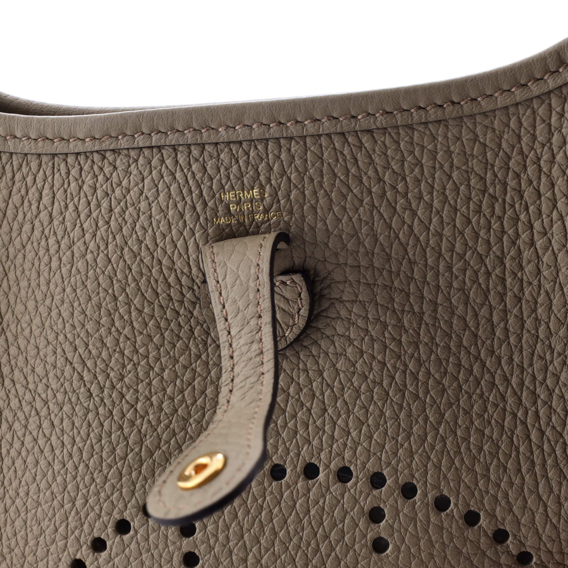 Pre-Owned Hermes Evelyne Bag Gen III Clemence TPM, Alternate, color, Beige Marfa