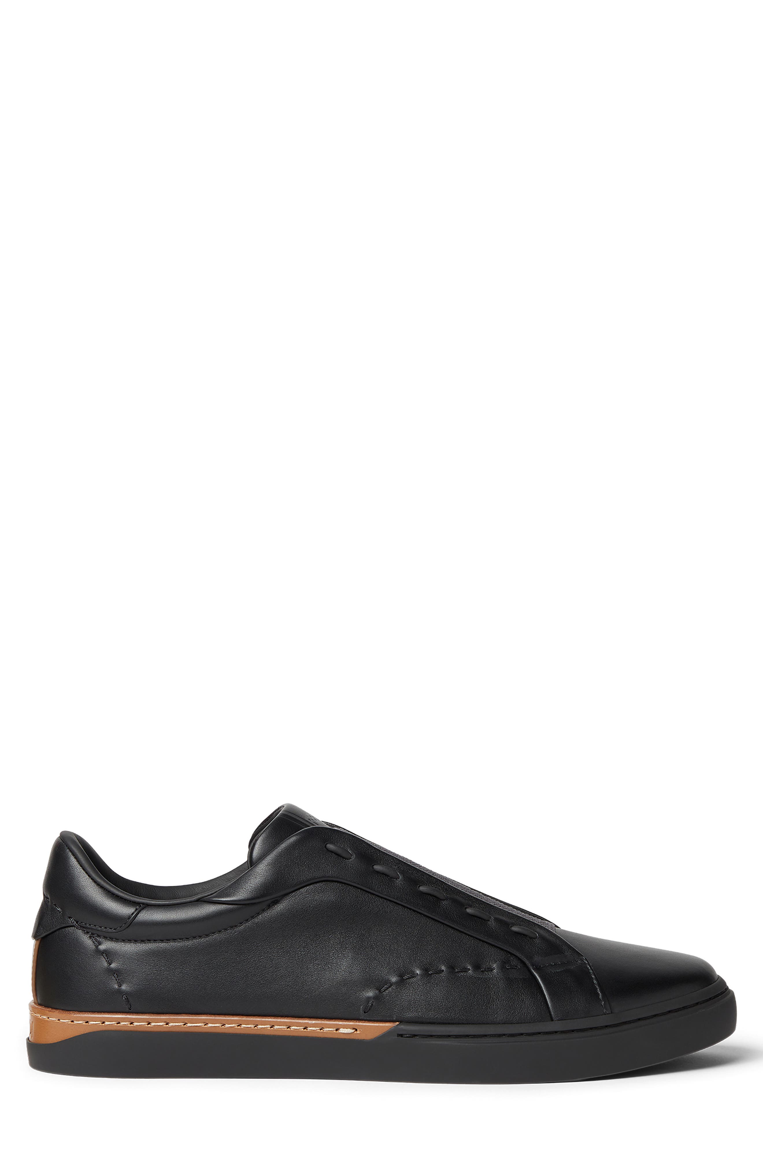 City Low Top Sneaker, Alternate, color, NERO NERO CHOCOLATE TAUPE