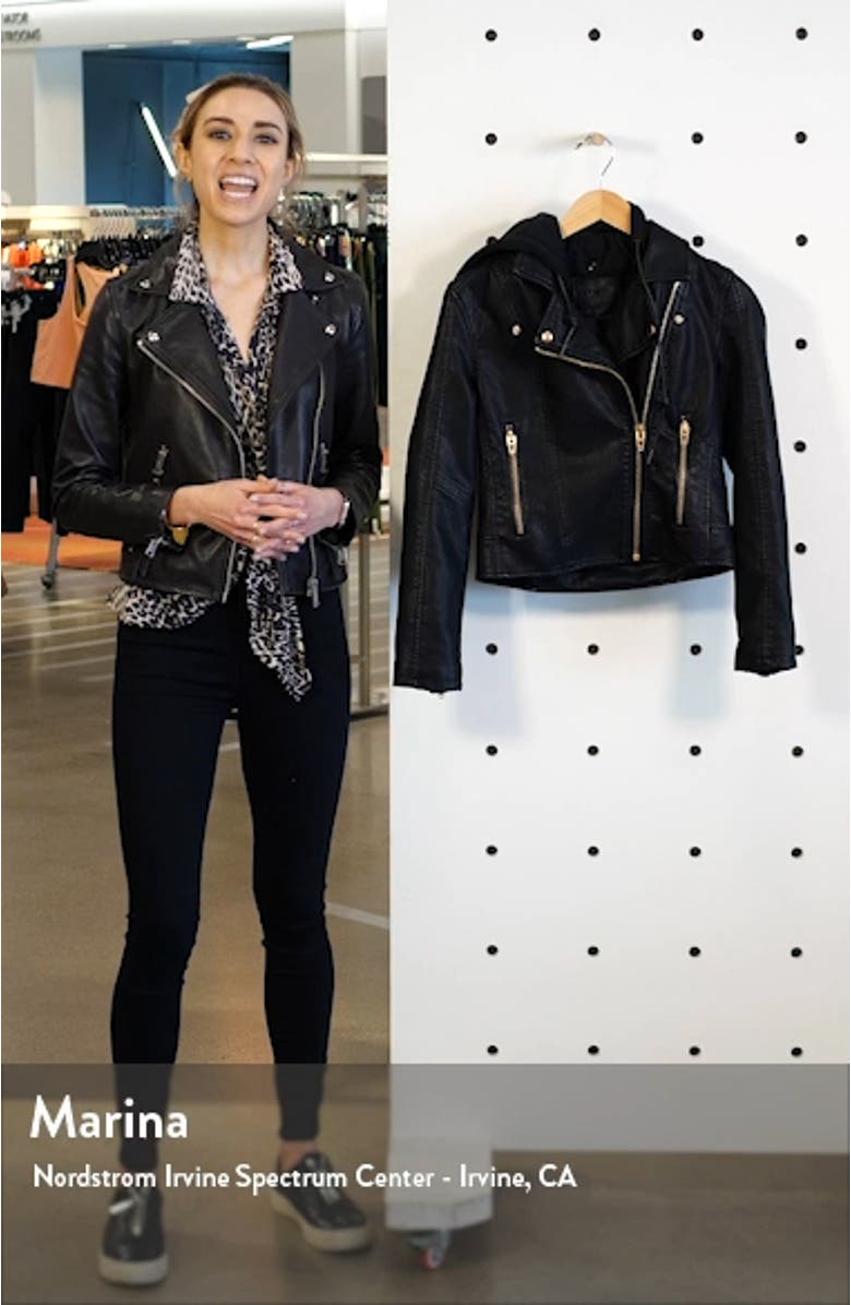 Meant to Be Moto Jacket with Removable Hood, sales video thumbnail